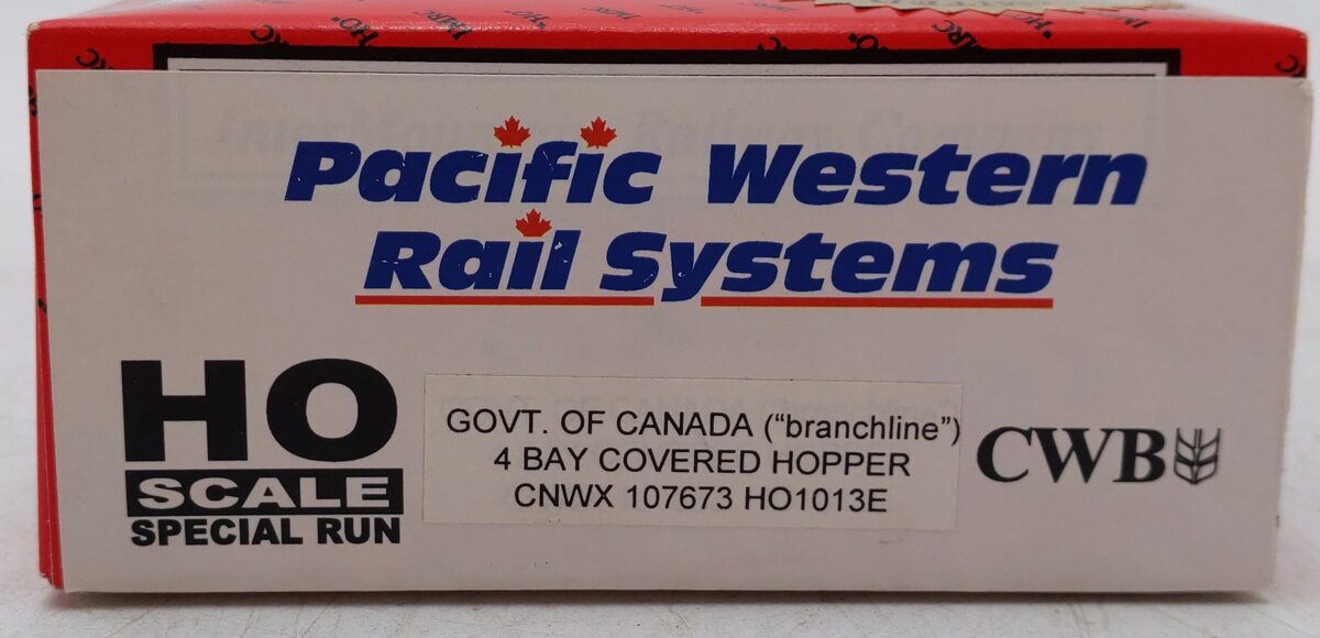 InterMountain 1013E HO Government of Canada 4-Bay Covered Hopper #107673 VG/Box