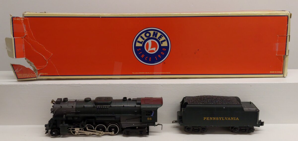 Lionel 6-28656 Pennsylvania 2-8-4 Berkshire Steam Locomotive & Tender #56 w RS EX/Box