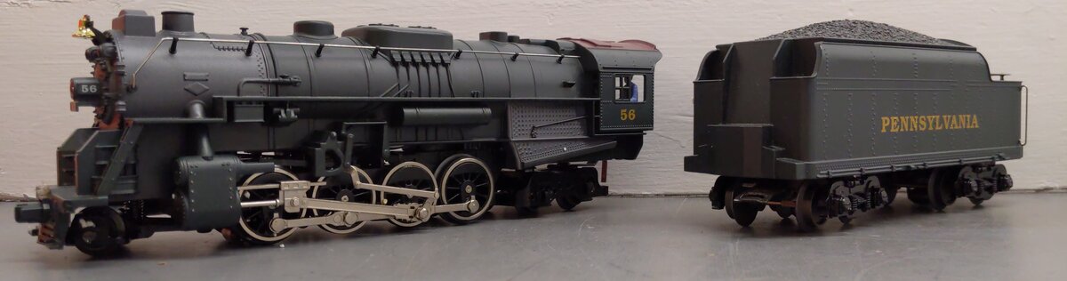 Lionel 6-28656 Pennsylvania 2-8-4 Berkshire Steam Locomotive & Tender #56 w RS EX/Box