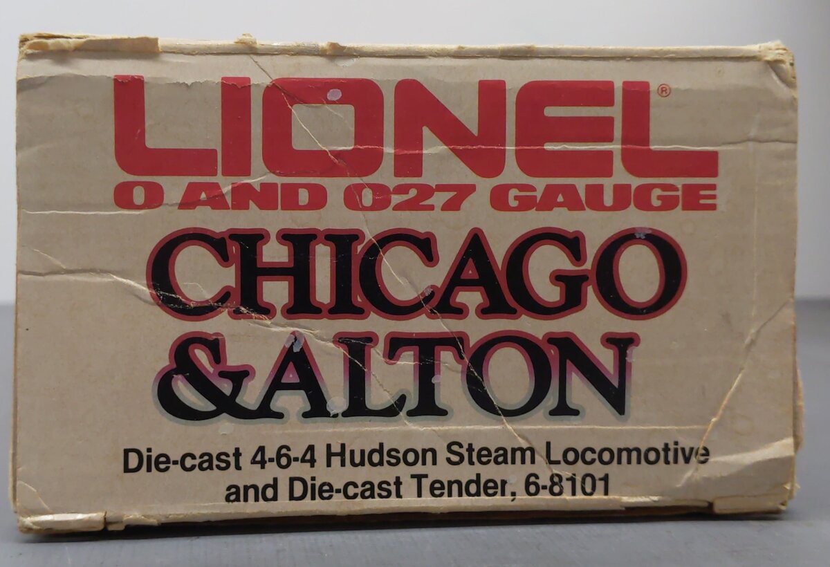 Lionel 6-8101 O Gauge Chicago & Alton 4-6-4 Diecast Steam Loco & Tender #659 EX/Box