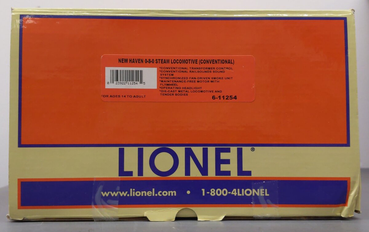 Lionel 6-11254 O NH USRA Conventional 0-8-0 Steam Locomotive #3606 EX/Box