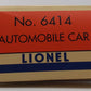 Lionel 6-29443 O Evans Auto Loader #6414 LN/Box