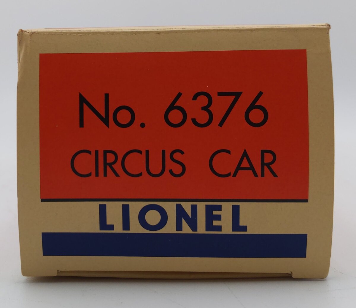 Lionel 6-19557 O Gauge Postwar Celebration Series Circus Stock Car #6376 EX/Box