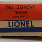 Lionel Modern 2046W O Lionel Lines Whistle Tender EX/Box