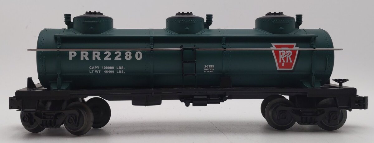 Lionel 6-26195 O Gauge Pennsylvania Triple Dome Tank Car #2280 LN/Box