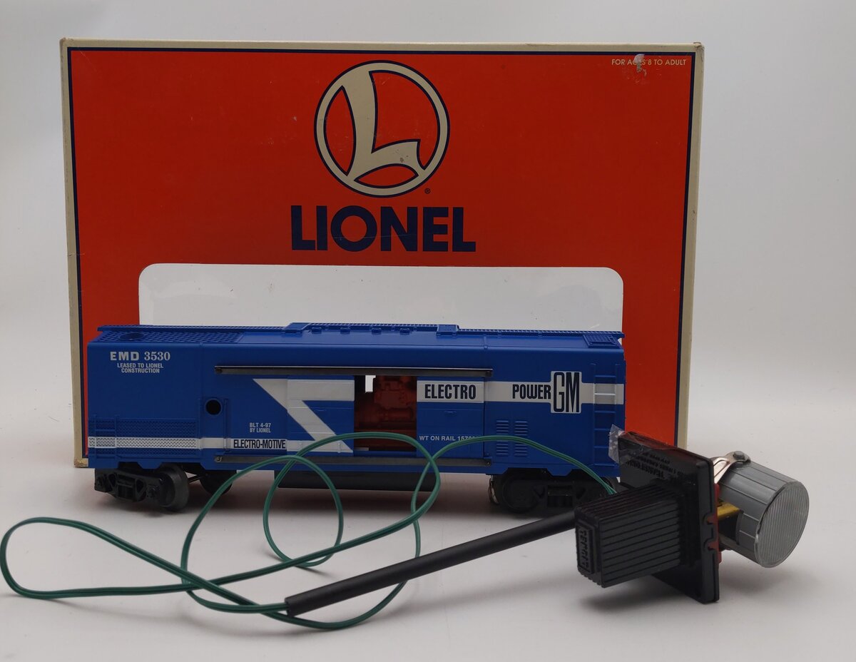 Lionel 6-19831 O Gauge GM Operating Generator/Searchlight Car EX/Box