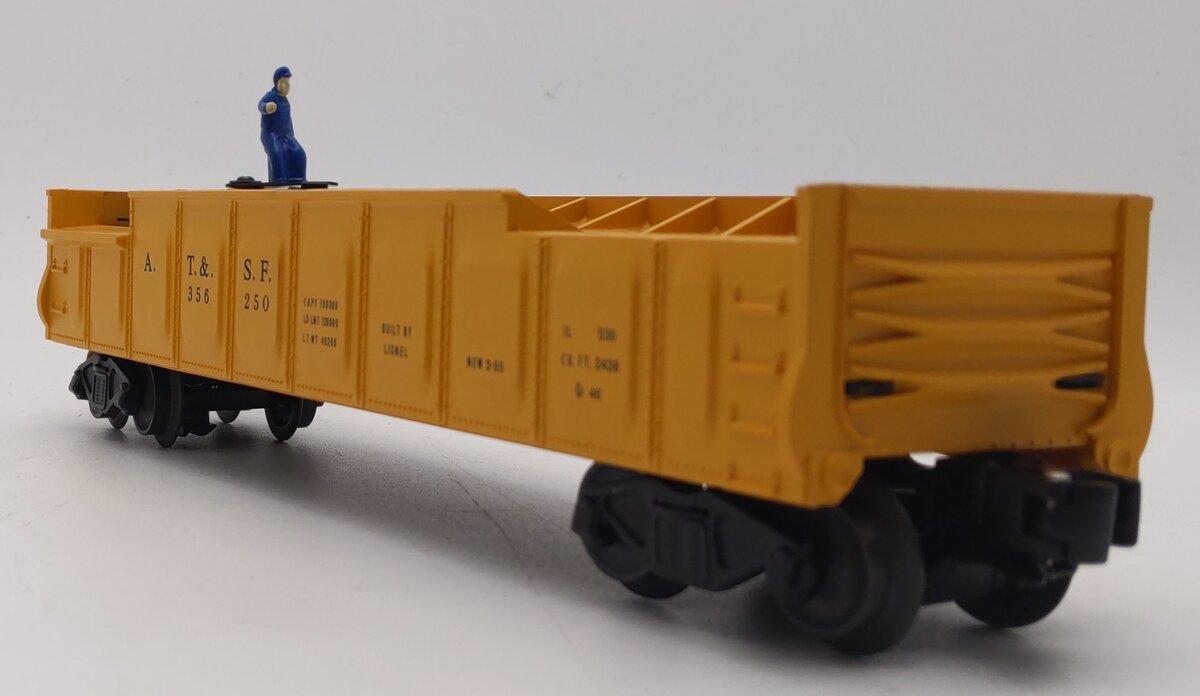 Lionel 3562-50 O Yellow AT&SF Operating Barrel Car EX/Box