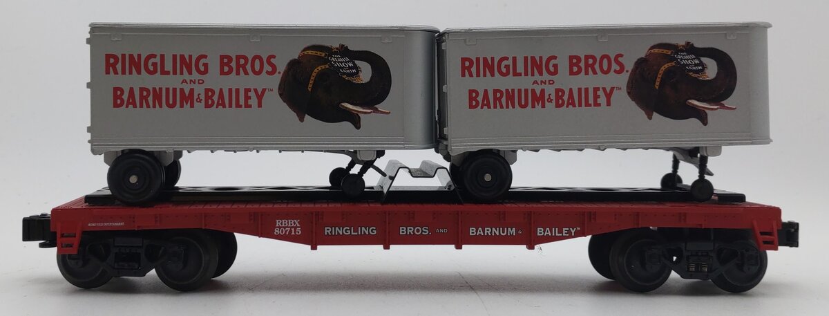 Lionel 6-21471 Ringling Bros Flatcar w/2 Trailer EX/Box