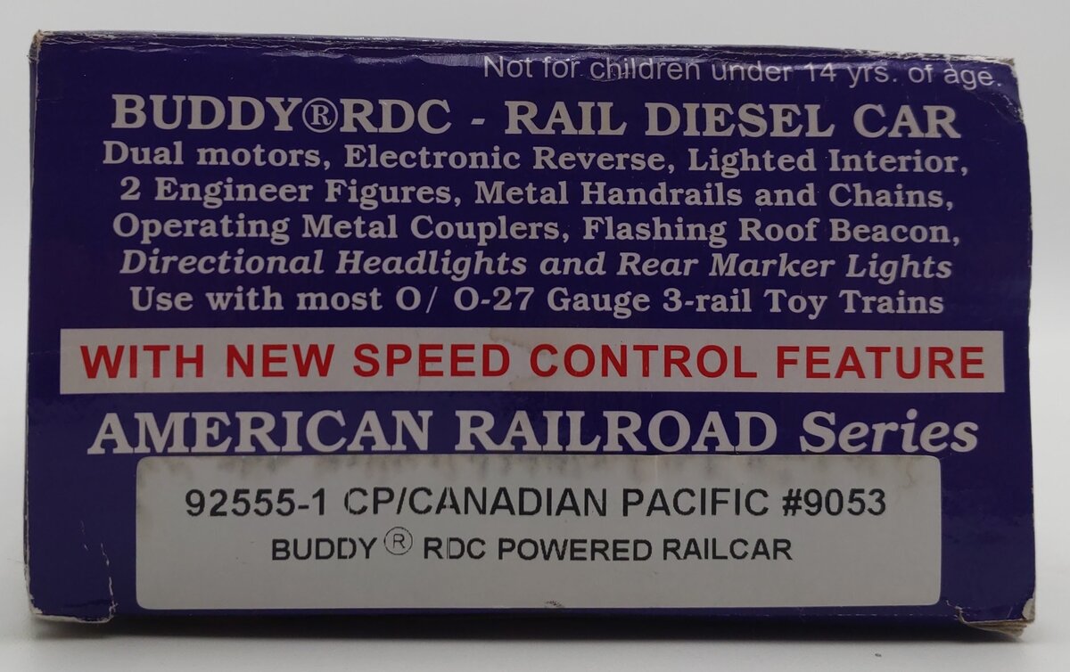 RMT #92555-1 "Buddy" Canadian Pacific Powered RDC Railcar #9053 EX/Box