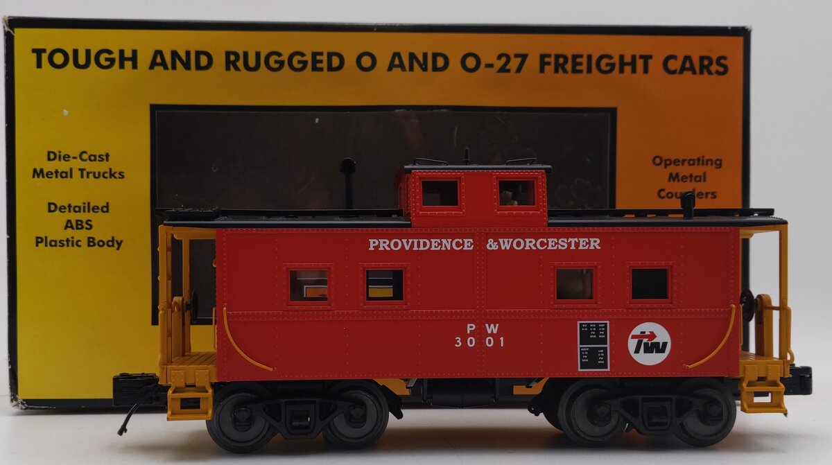 MTH 30-77278 O Providence & Worcester Steel Center-Cupola Caboose #3001         LN/Box