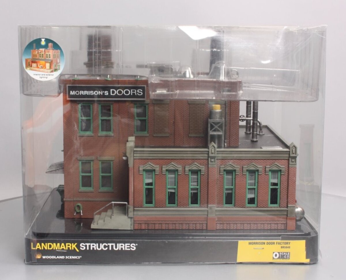 Woodland Scenics BR5848 O Scale Built-&-Ready Morrison's Door Factory Building EX/Box