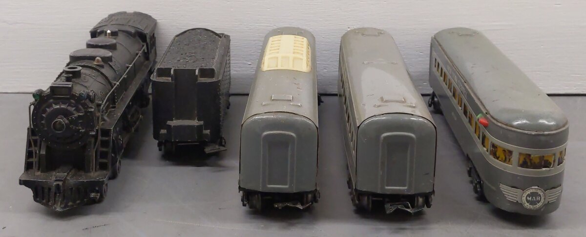 Marx 35150 Vintage O NYC Steam Passenger Train Set VG/Box