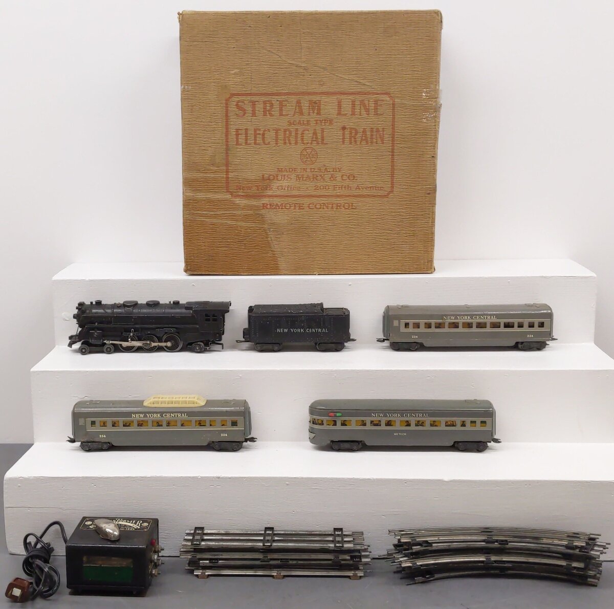 Marx 35150 Vintage O NYC Steam Passenger Train Set VG/Box