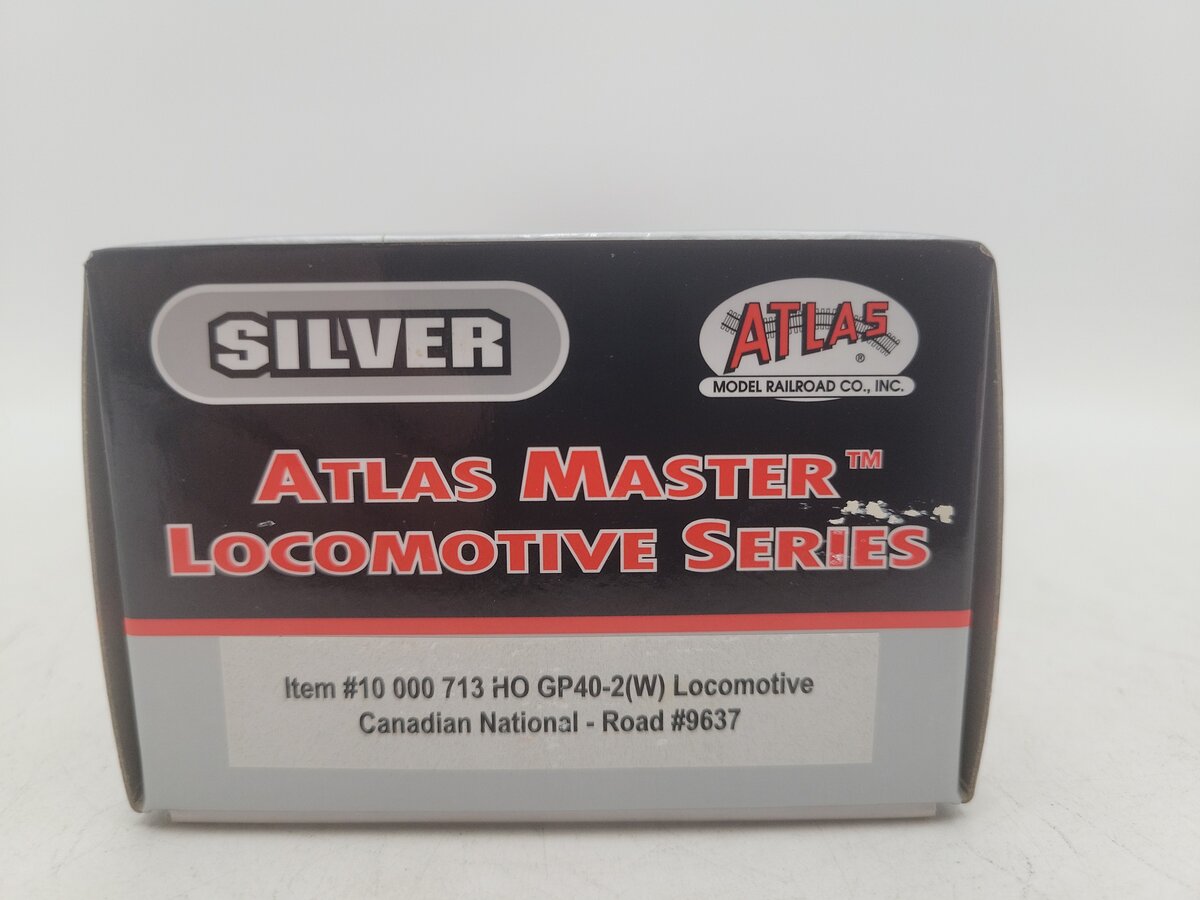 Atlas 10000713 HO Scale Canadian National GP40-2(W) Diesel Locomotive #9637 EX/Box