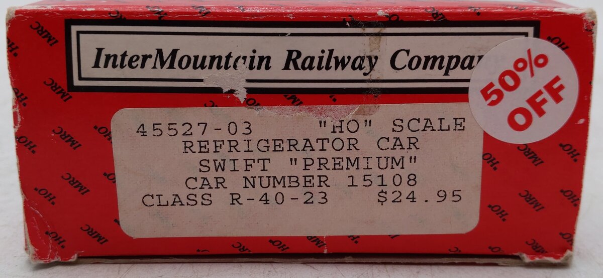 InterMountain 45527-03 HO Scale Northern Pacific Reefer Car #15108 EX/Box