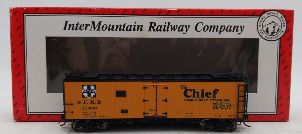 InterMountain 46116-05 HO Scale Santa Fe The Chief West Refrigerator Car #35439 EX/Box