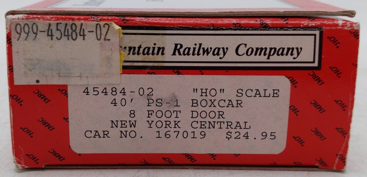 InterMountain 45484-02 HO New York Central 40' PS-1 Boxcar #167019 EX/Box