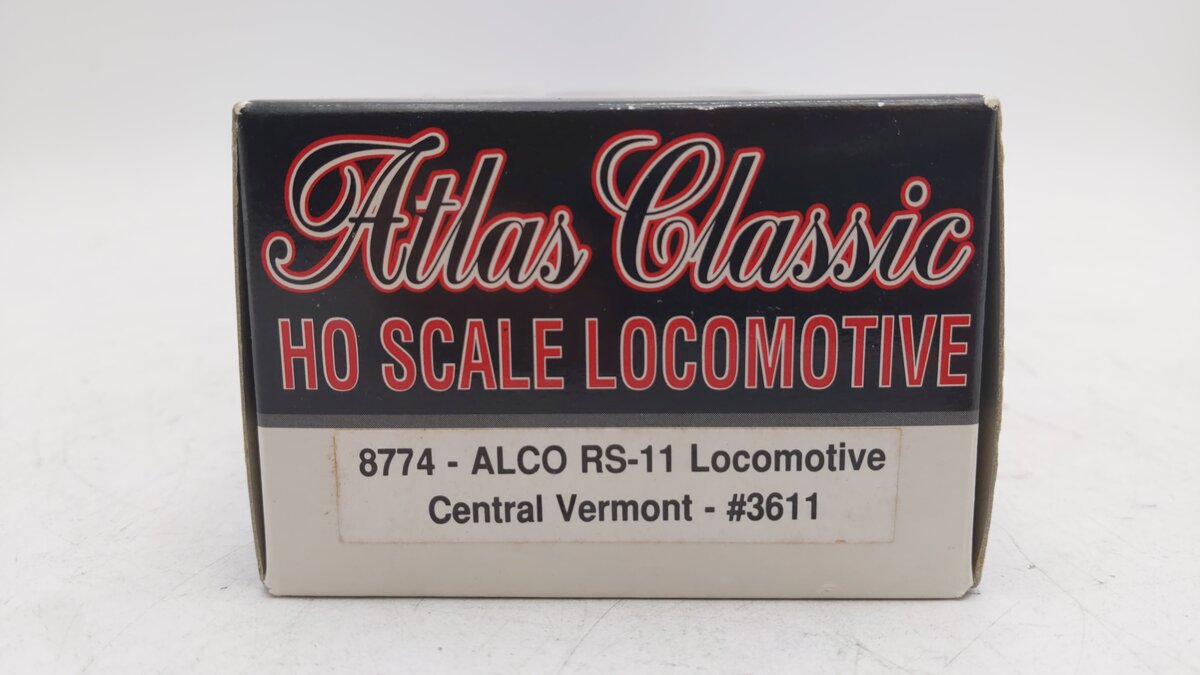 Atlas 8774 HO Scale Central Vermont ALCO RS-11 Diesel Engine #3611 EX/Box