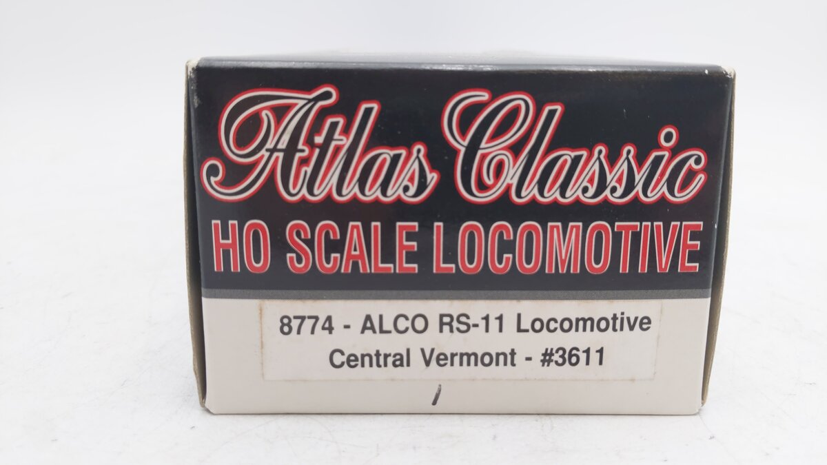 Atlas 8774 HO Scale Central Vermont ALCO RS-11 Diesel Engine #3611 EX/Box