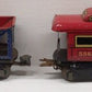 Marx Prewar O Gauge Tin Plate Freight Cars #554,552G,556,553 [4] VG