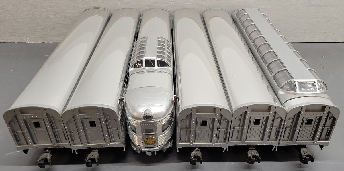Lionel 6-19109 O Gauge Santa Fe Aluminum Passenger Set (Set of 6) EX/Box