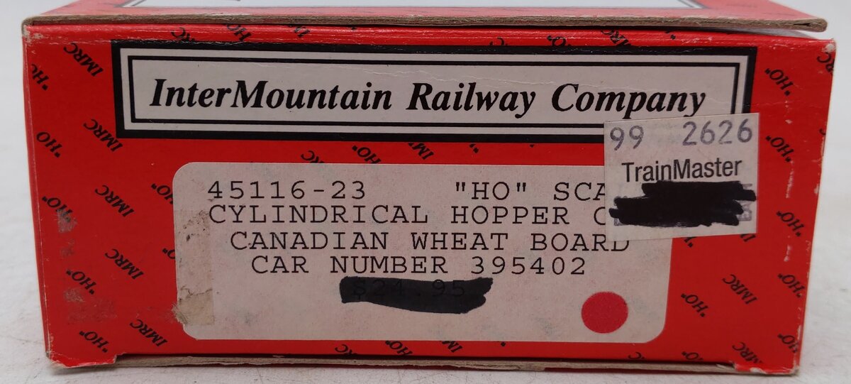 InterMountain 45116-23 HO Canadian Wheat Board Cylindrical Hopper #395402 EX/Box