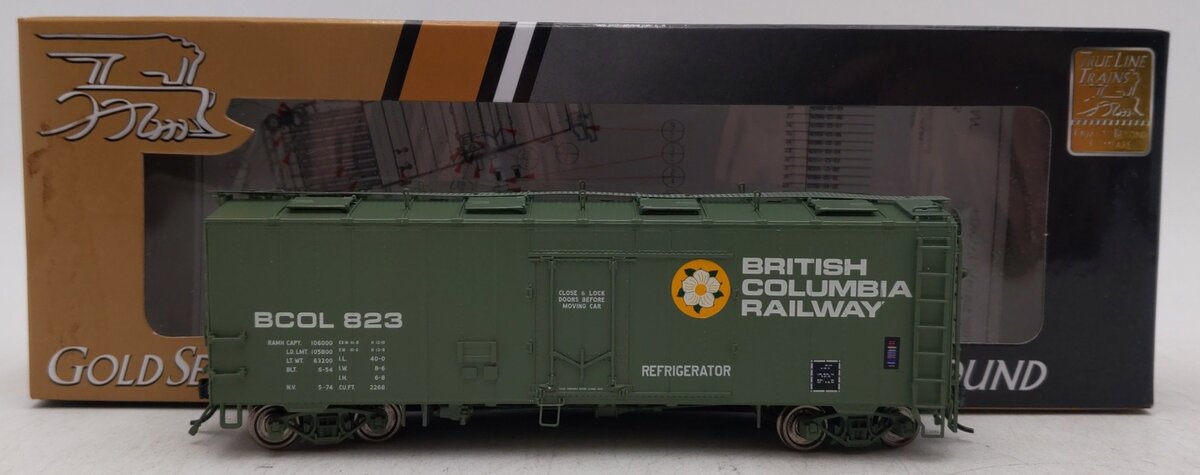True Line Trains 300512 HO Scale British Columbia Railway Boxcar #823 EX/Box