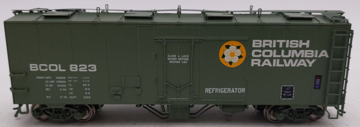 True Line Trains 300512 HO Scale British Columbia Railway Boxcar #823 EX/Box