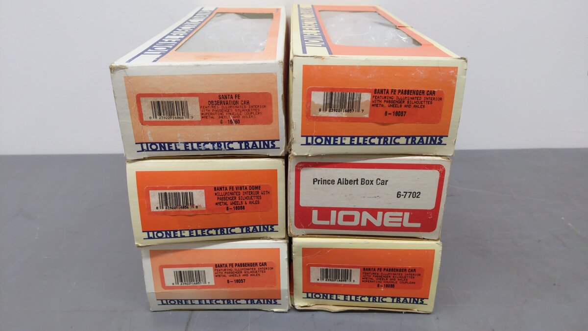 Lionel O Gauge Assorted Passenger & Freight Cars [6] EX/Box
