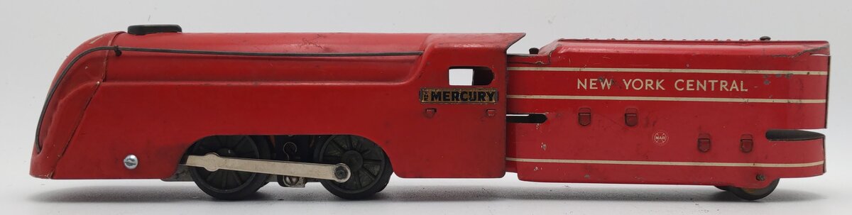 Marx 635 Vintage O Gauge NYC 'The Mercury' Steam Locomotive And Tender VG