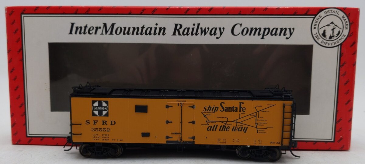 InterMountain 46114-16 HO Santa Fe Grand Canyon Line Refrigerator Car #35552 EX/Box