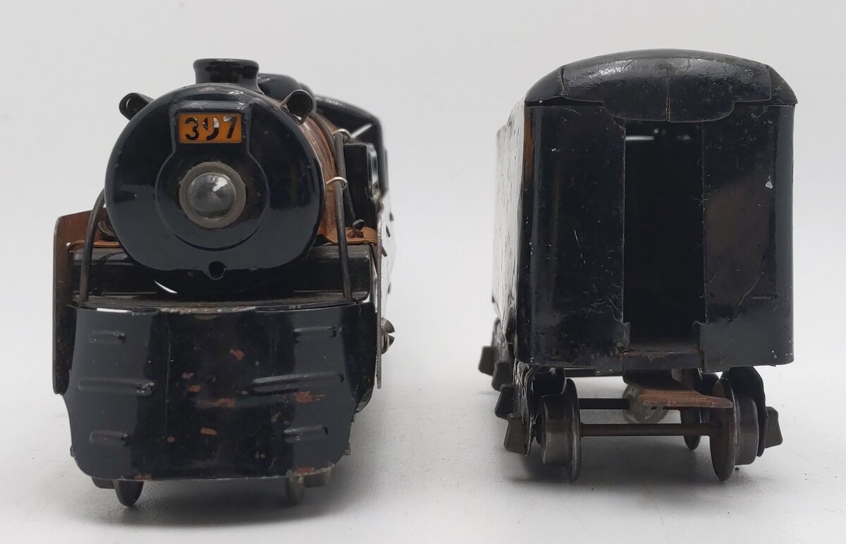 Marx 397 Vintage O Gauge Canadian Pacific Steam Locomotive and Tender #3000 VG
