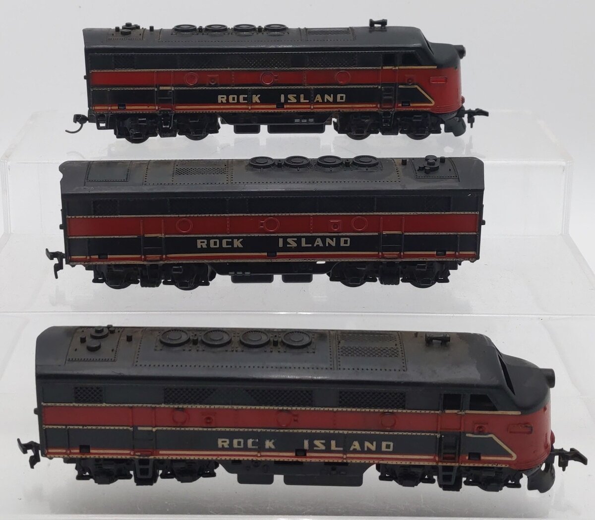 Marx 99 Vintage O Rock Island ABA Diesel Locomotive Set VG