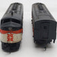 Marx 370 Vintage HO Scale New Haven F7 AB Diesel Locomotive Set VG