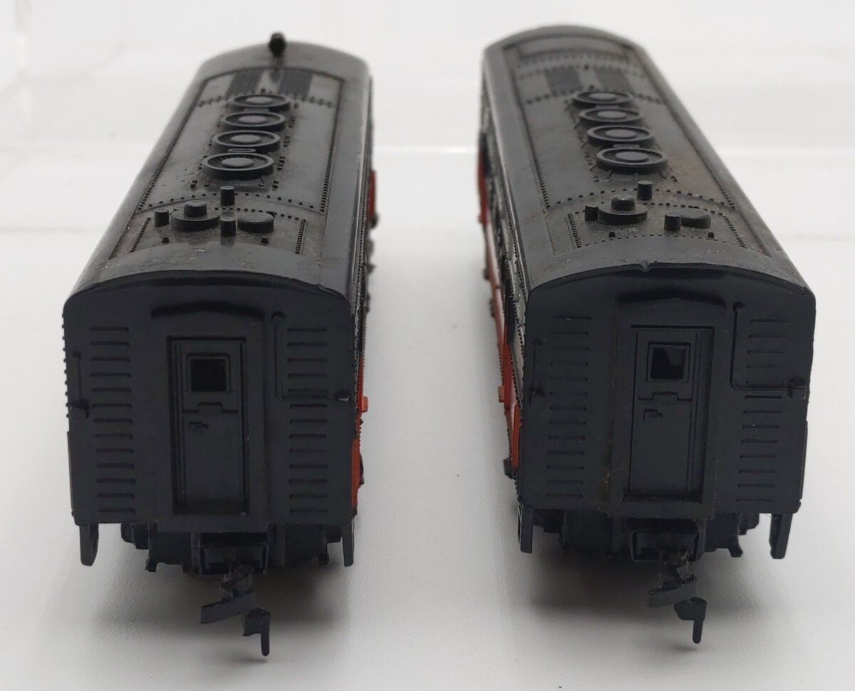 Marx 370 Vintage HO Scale New Haven F7 AB Diesel Locomotive Set VG