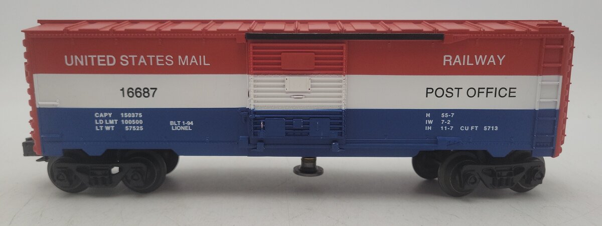 Lionel 6-16687 O Gauge US Mail Operating Post Office Car EX