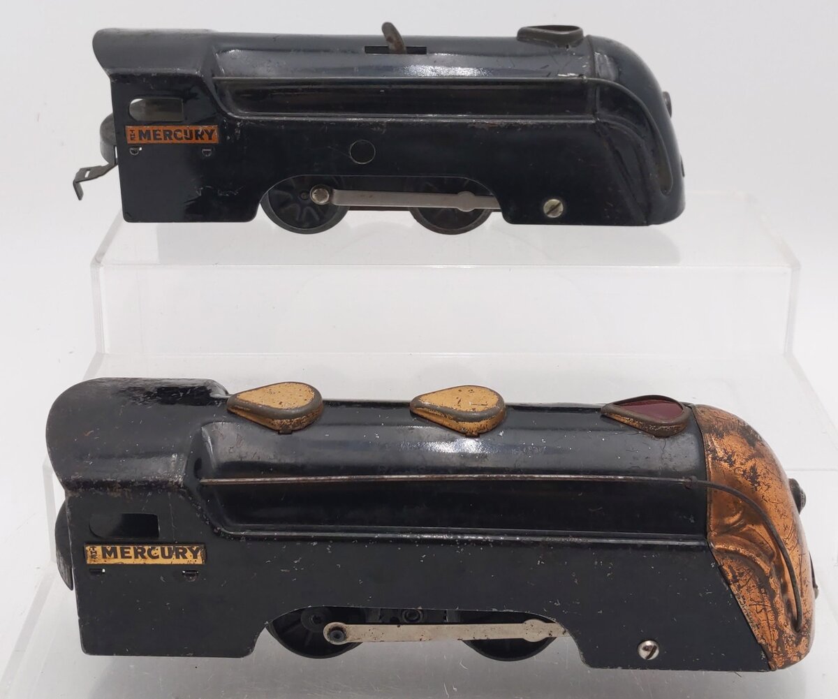 Marx Vintage O Gauge NYC "The Mercury" Wind Up And Steam Locomotives [2] VG