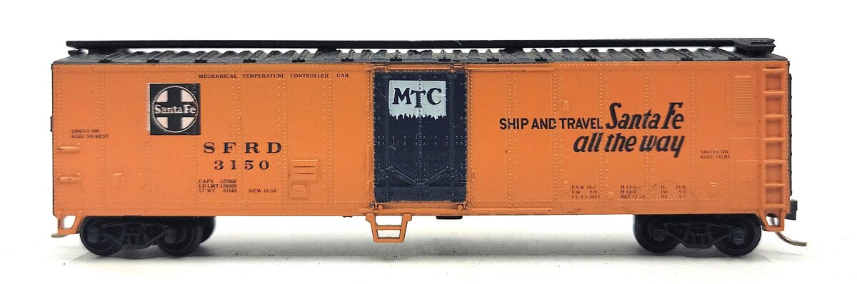 Atlas 3667 N Scale Santa Fe 50' Reefer #3150 EX/Box
