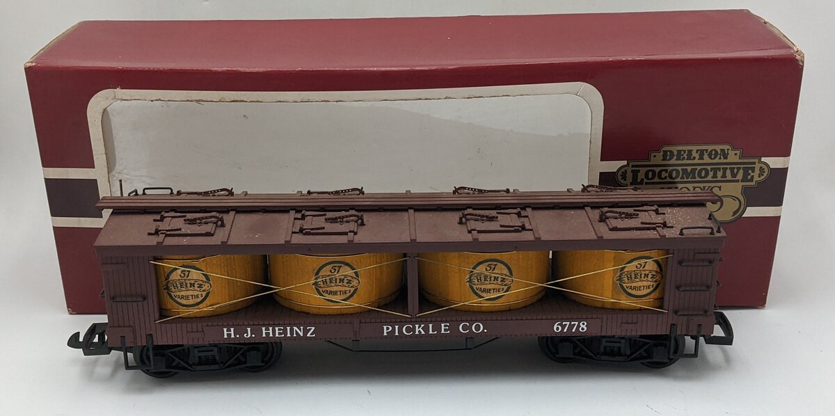 Delton 1047 G Scale H.J. Heinz Pickle Co. Vat Car EX/Box