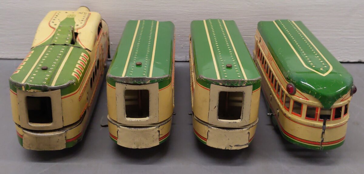 Marx M10005 O Gauge Prewar Union Pacific Stream Line Passenger Train Set VG/Box