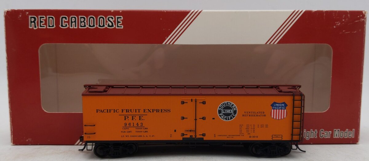 Red Caboose 34151-16 HO Pacific Fruit Express Wood Sided Refrigerator Car #96143 EX/Box