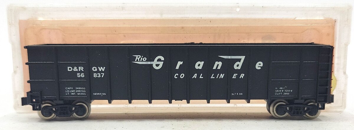Roundhouse 8103 N Denver & Rio Grande Western Thrall Coal Gondola #56837 LN/Box