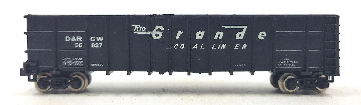 Roundhouse 8103 N Denver & Rio Grande Western Thrall Coal Gondola #56837 LN/Box