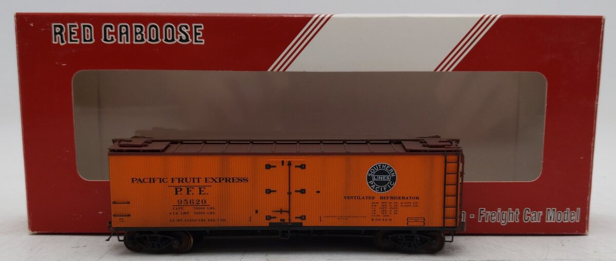 Red Caboose 34124-11 HO Scale Weathered Pacific Fruit Express Reefer Car #95620/Box