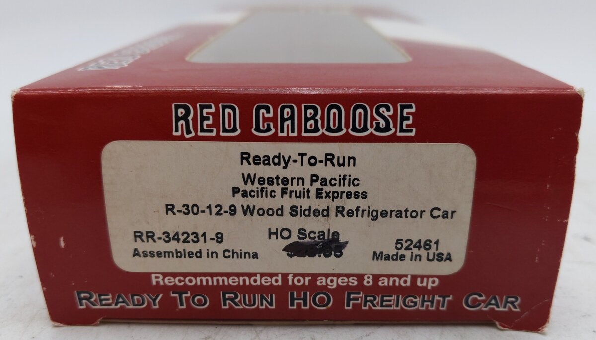Red Caboose 34231-9 HO Scale Pacific Fruit Express Refrigerator Car #52461 EX/Box