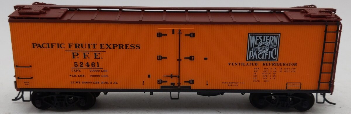 Red Caboose 34231-9 HO Scale Pacific Fruit Express Refrigerator Car #52461 EX/Box