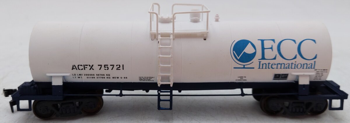 Atlas 1705 HO Scale ECC International Tank Car ACFX #75712 VG/Box