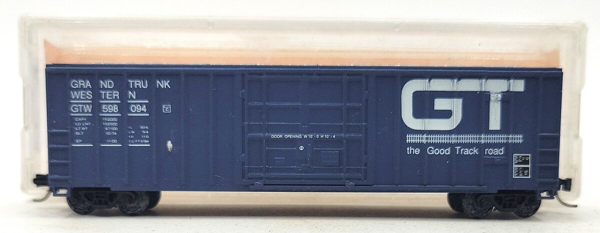 Roundhouse 8362 N Scale Grand Trunk Western 50' FMC Boxcar #598094 EX/Box