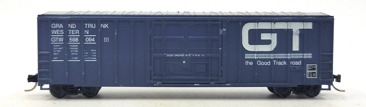 Roundhouse 8362 N Scale Grand Trunk Western 50' FMC Boxcar #598094 EX/Box