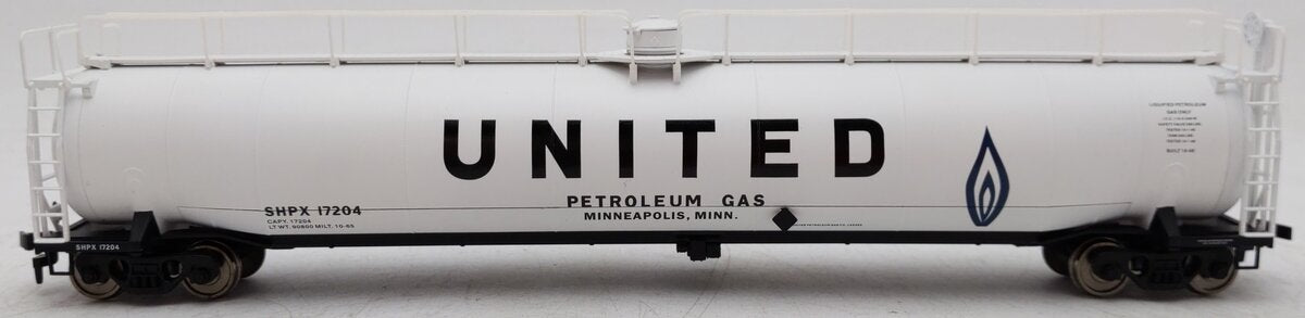 Atlas 1726-2 HO Scale United SHPX ACF 33,000 Gallon Tank Car #17204 EX/Box